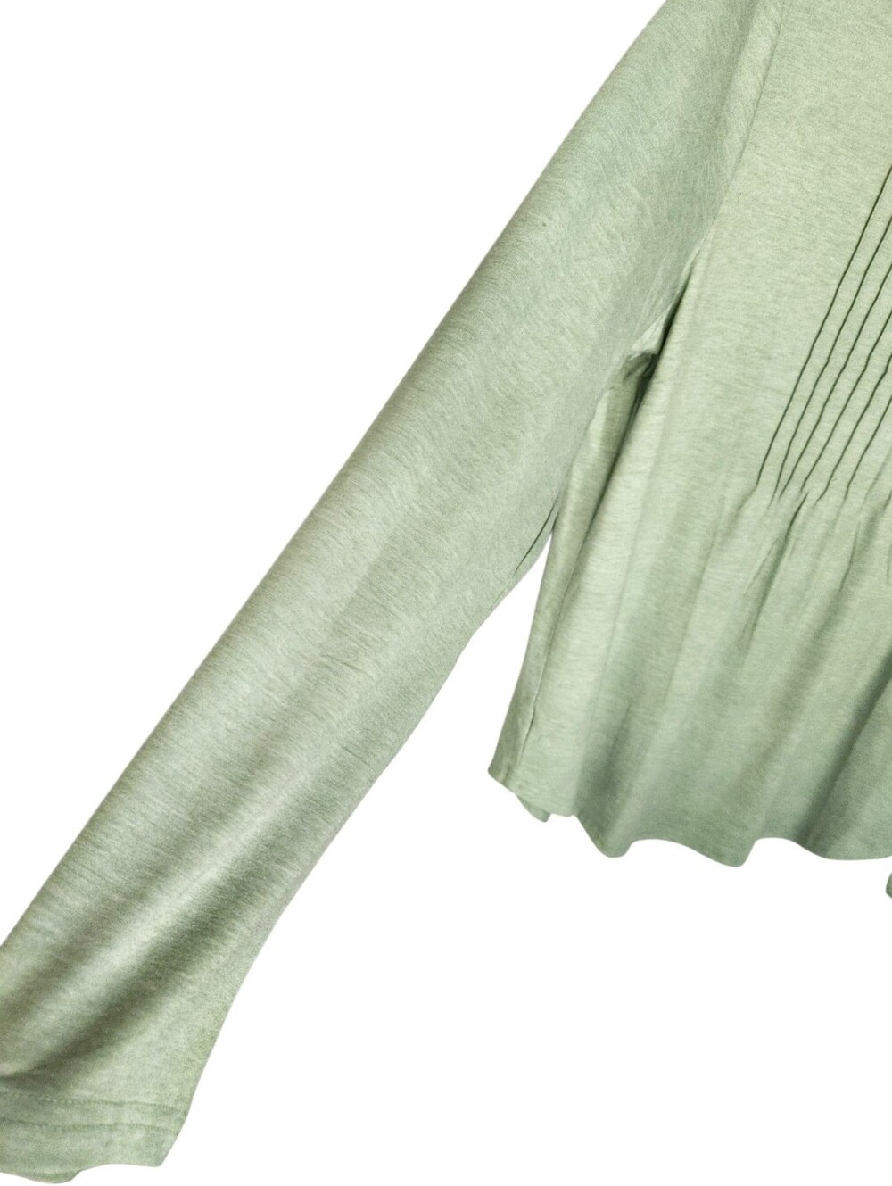ATHMILE Women’s Long Sleeve Pintuck Front Top Scoop Neck Sage Green NWT Size XL - Picture 8 of 15